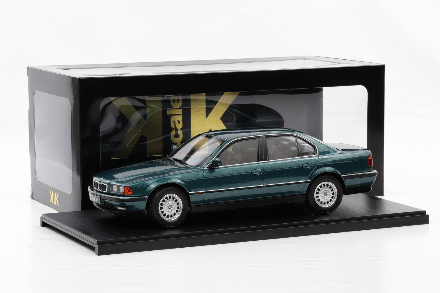 1:18 kk Scale BMW 740i E38 Serie 1 1994 Ascot Green Metallic (353) Diecast