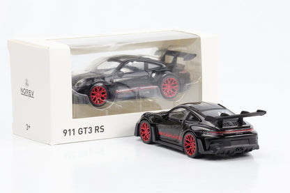 1:43 Norev Jet Car Porsche 911 992 GT3 RS 2022 schwarz-rot diecast