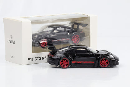 1:43 Norev Jet Car Porsche 911 992 GT3 RS 2022 schwarz-rot diecast