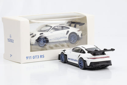 1:43 Norev Jet Car Porsche 911 992 GT3 RS 2022 weiß-blau diecast