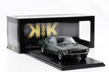 1:18 KK-Scale Ford Mustang GT Fastback 1968 flat green Bullitt Steve McQueen