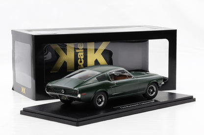 1:18 KK-Scale Ford Mustang GT Fastback 1968 flat green Bullitt Steve McQueen