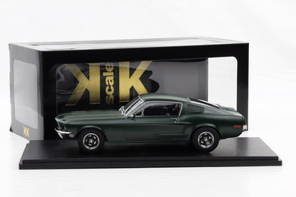 1:18 KK-Scale Ford Mustang GT Fastback 1968 flat green Bullitt Steve McQueen