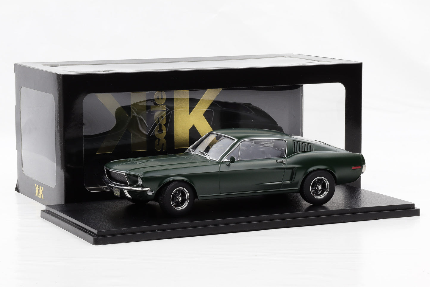 1:18 KK-Scale Ford Mustang GT Fastback 1968 flat green Bullitt Steve McQueen