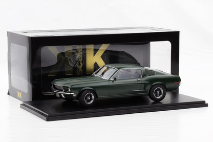 1:18 KK-Scale Ford Mustang GT Fastback 1968 flat green Bullitt Steve McQueen