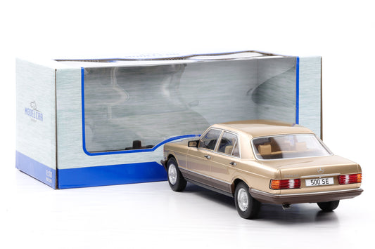 1:18 MCG Mercedes Benz 500 SE S-Klasse W126 beige metallic 1979