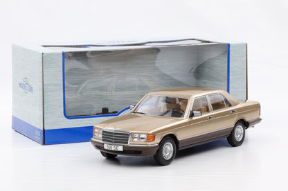 1:18 MCG Mercedes Benz 500 SE S-Klasse W126 beige metallic 1979