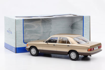 1:18 MCG Mercedes Benz 500 SE S-Klasse W126 beige metallic 1979