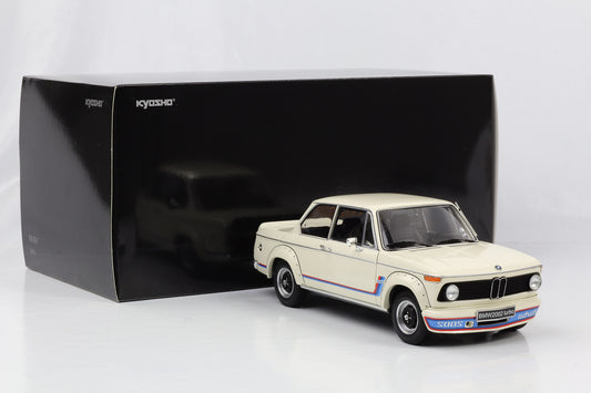 1:18 BMW Kyosho 2002 Turbo 1974 creme white 08544W full opening