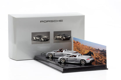 1:43 Minichamps Porsche Carrera GT SET silber WAP Dealer WAP02010314
