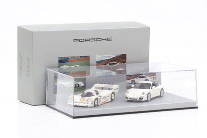 1:43 Minichamps Porsche 911 Carrera 4S 962C PDK SET weiss WAP Dealer