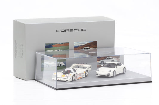 1:43 Minichamps Porsche 911 Carrera 4S 962C PDK SET weiss WAP Dealer