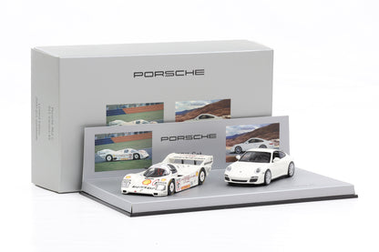 1:43 Minichamps Porsche 911 Carrera 4S 962C PDK SET weiss WAP Dealer