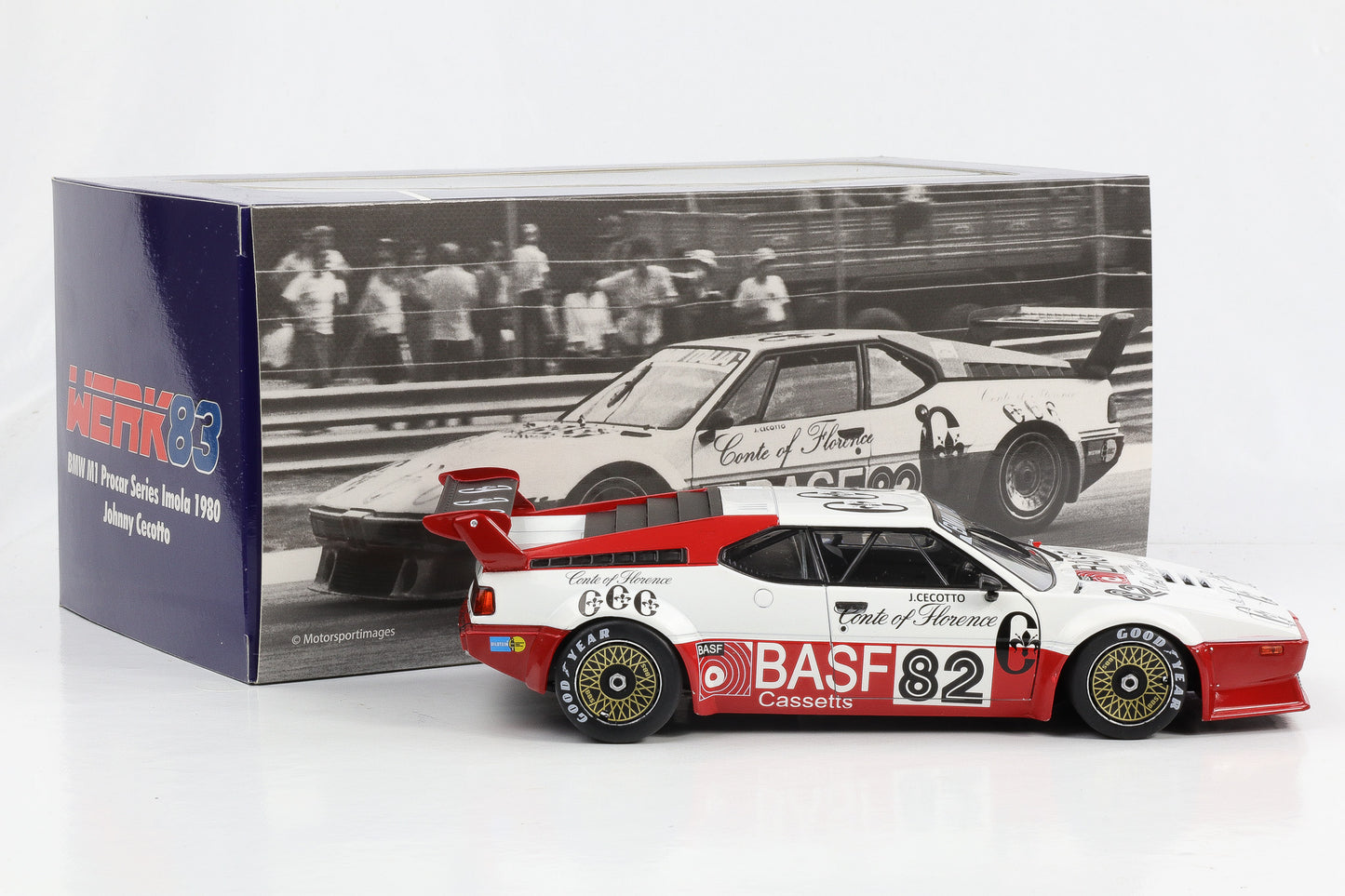 1:18 BMW M1 Procar #82 BMW ProCar Serie Imola 1980 Johnny Cecotto WERK83