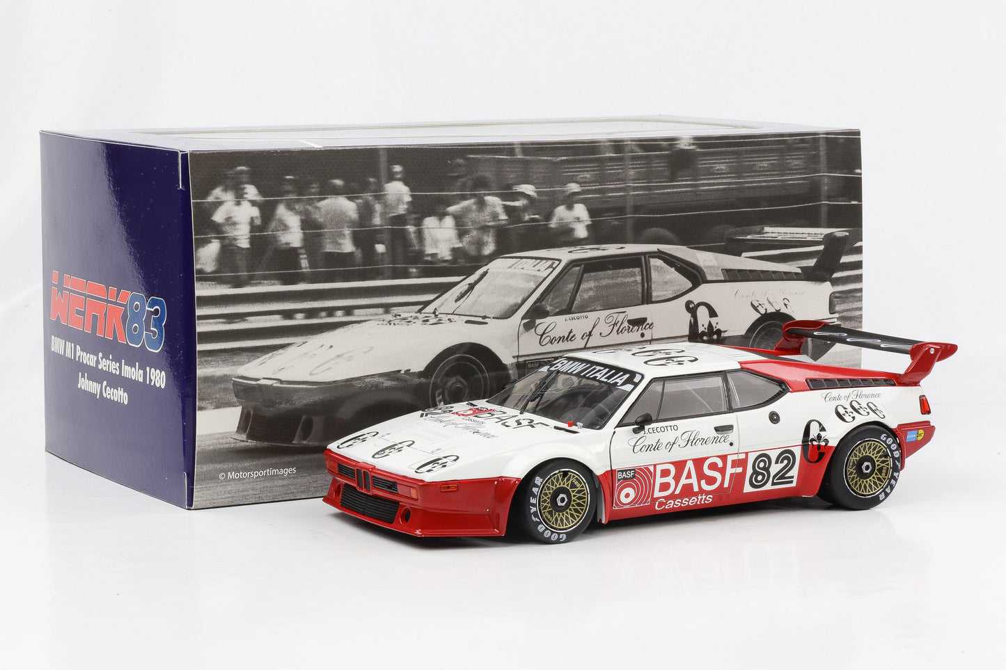 1:18 BMW M1 Procar #82 BMW ProCar Serie Imola 1980 Johnny Cecotto WERK83