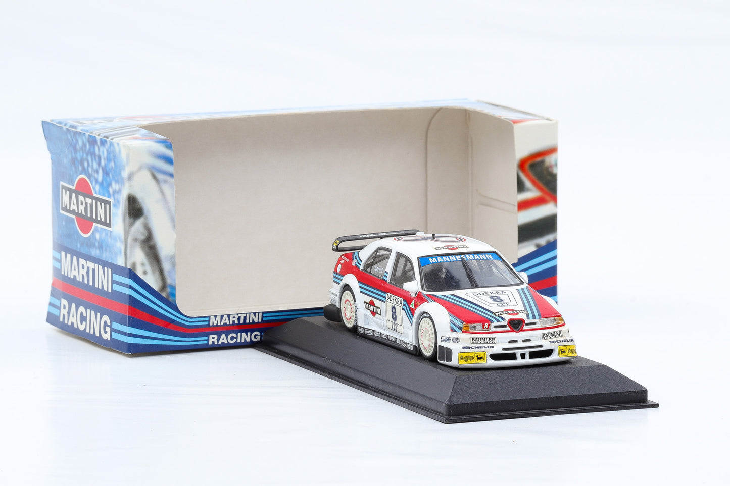 1:43 Minichamps Alfa Romeo 155 V6 TI DTM 1995 Martini Presentation Larini #8