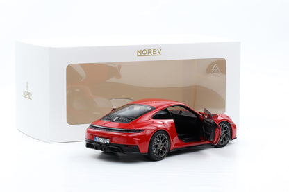 1:18 Norev Porsche 911 992.2 Carrera 4 GTS Coupe 2024 Guards red