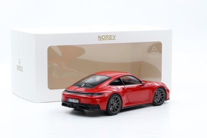 1:18 Norev Porsche 911 992.2 Carrera 4 GTS Coupe 2024 Guards red