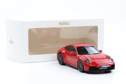 1:18 Norev Porsche 911 992.2 Carrera 4 GTS Coupe 2024 Guards red