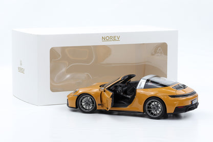1:18 Norev Porsche 911 992.2 Targa 4 GTS Bahama yellow 2024