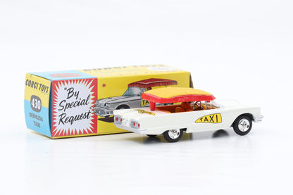 1:43 Corgi Toys Ford Bermuda Taxi weiss Dach rot no.430 Repro