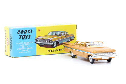 1:44 Corgi Model Club Toys Chevrolet Impala beige / weiss no.248 Repro