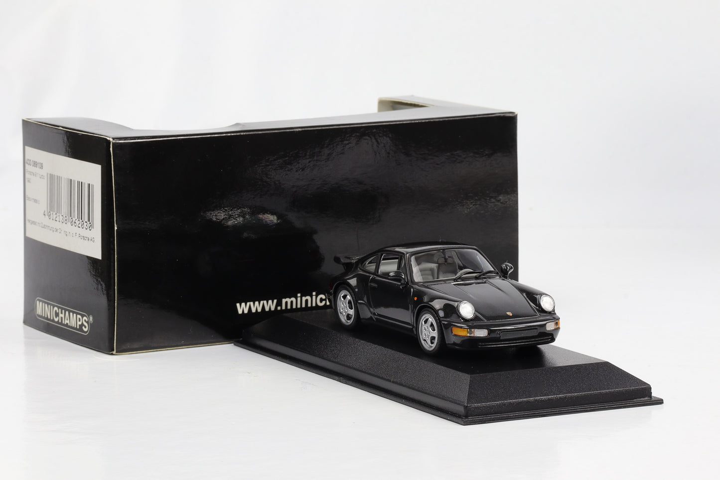 1:43 Minichamps Porsche 911 964 turbo 1990 schwarz-metallic 430069109