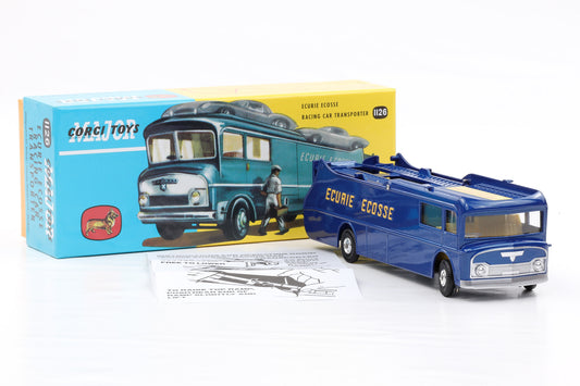 1:48 Corgi Toys Ecurie Ecosse Racing Car Transporter blau no.1126 Repro
