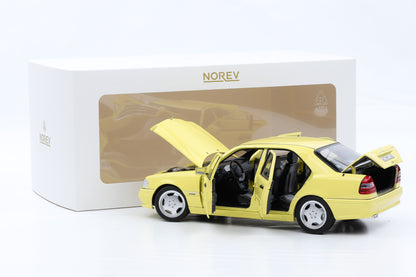 1:18 Norev Mercedes-Benz C36 AMG W202 light yellow Limousine 1993 / 200pcs