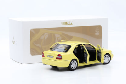 1:18 Norev Mercedes-Benz C36 AMG W202 light yellow Limousine 1993 / 200pcs