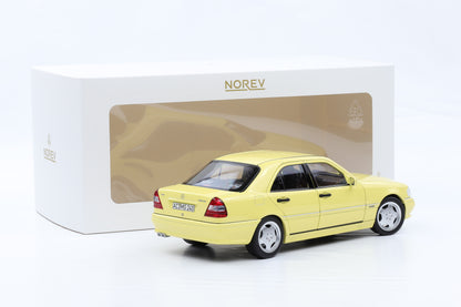 1:18 Norev Mercedes-Benz C36 AMG W202 light yellow Limousine 1993 / 200pcs