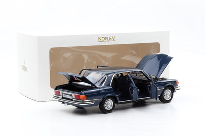 1:18 Norev Mercedes-Benz 350 SEL W116 hansa blue 1973/80  full opening