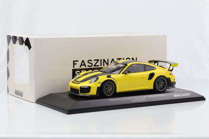 1:18 Porsche 911 991.2 GT2 RS 2018 Gelb Weissach Package Minichamps