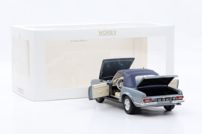 1:18 Norev Mercedes-Benz 230 SL W113 Pagode Horizon blue 1963 mit Softtop