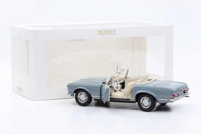 1:18 Norev Mercedes-Benz 230 SL W113 Pagode Horizon blue 1963 mit Softtop