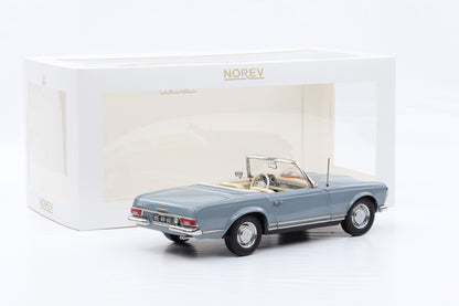 1:18 Norev Mercedes-Benz 230 SL W113 Pagode Horizon blue 1963 mit Softtop