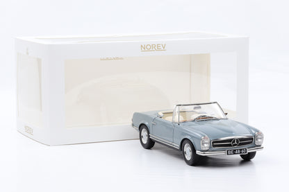 1:18 Norev Mercedes-Benz 230 SL W113 Pagode Horizon blue 1963 mit Softtop