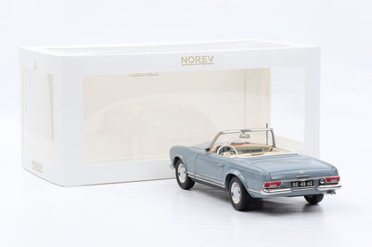 1:18 Norev Mercedes-Benz 230 SL W113 Pagode Horizon blue 1963 mit Softtop