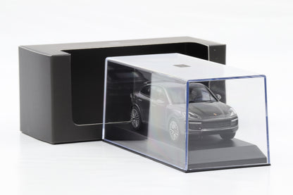 1:43 Porsche Cayenne Turbo Coupe 2019 dunkelgrau metallic dealer WAP Norev