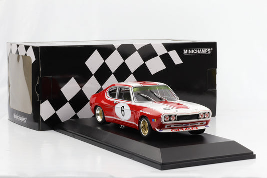 1:18 Ford Capri RS 2600 #6 Weiss Ludwig 6h Nürburgring 1973 Minichamps