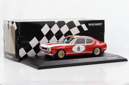 1:18 Ford Capri RS 2600 #6 Weiss Ludwig 6h Nürburgring 1973 Minichamps