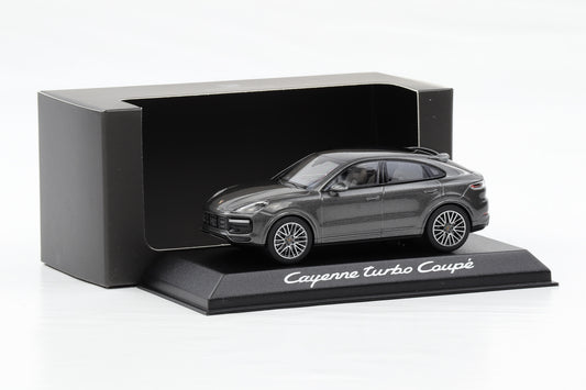 1:43 Porsche Cayenne Turbo Coupe 2019 dunkelgrau metallic dealer WAP Norev