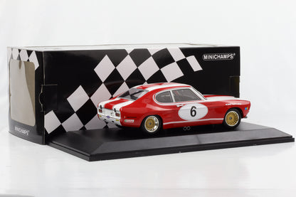 1:18 Ford Capri RS 2600 #6 Weiss Ludwig 6h Nürburgring 1973 Minichamps