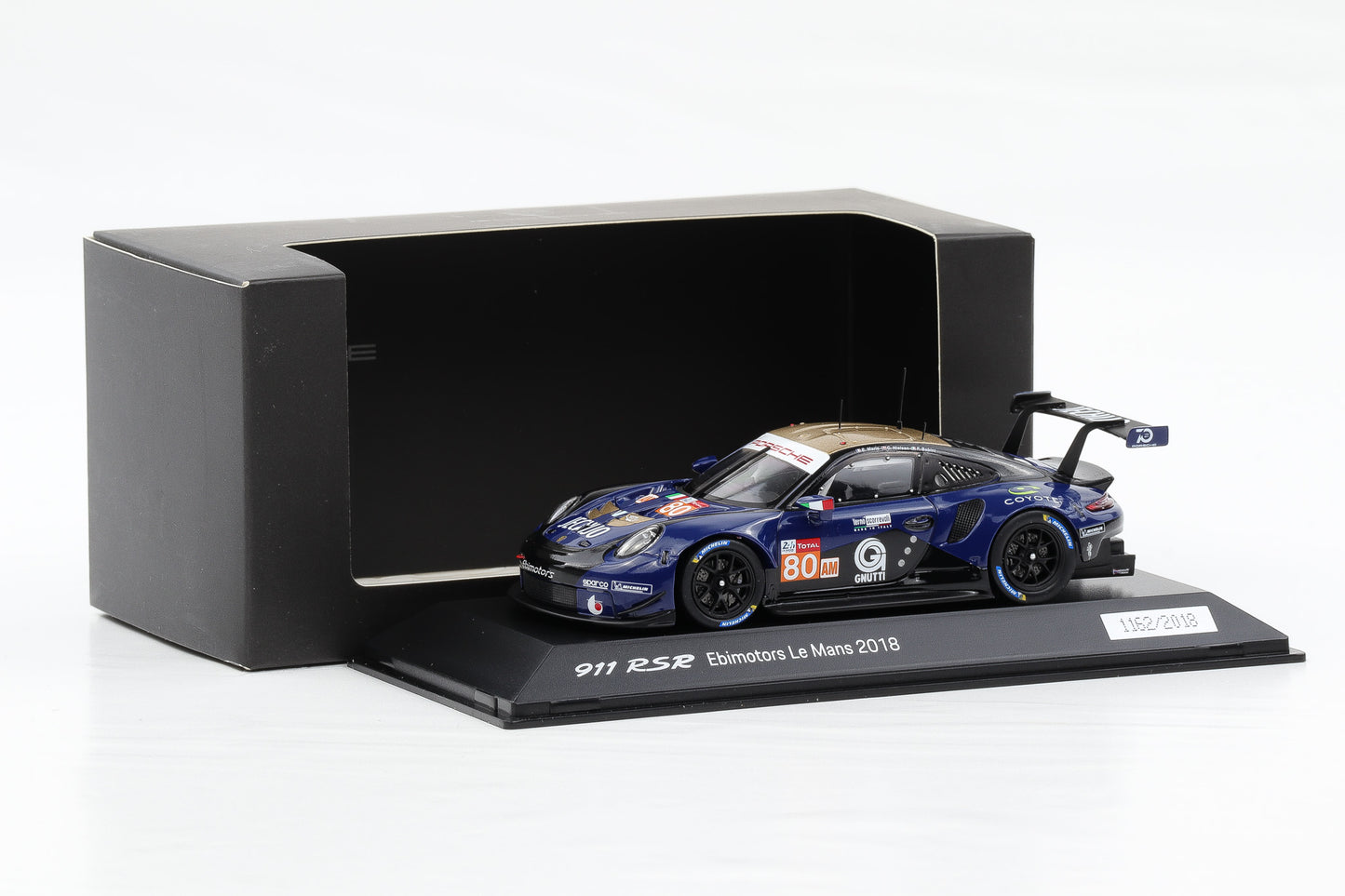 1:43 Spark Porsche 911 RSR Ebimotors Le Mans 2018 #80 Dealer WAP0209230K