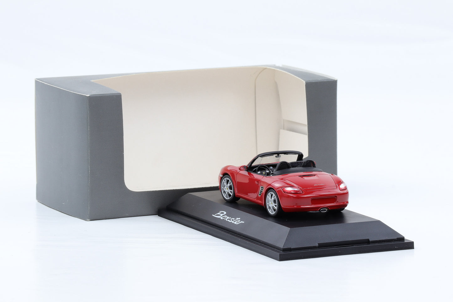 1:43 Schuco Porsche Boxster (987) 2005 Red WAP / Acrylbox defekt
