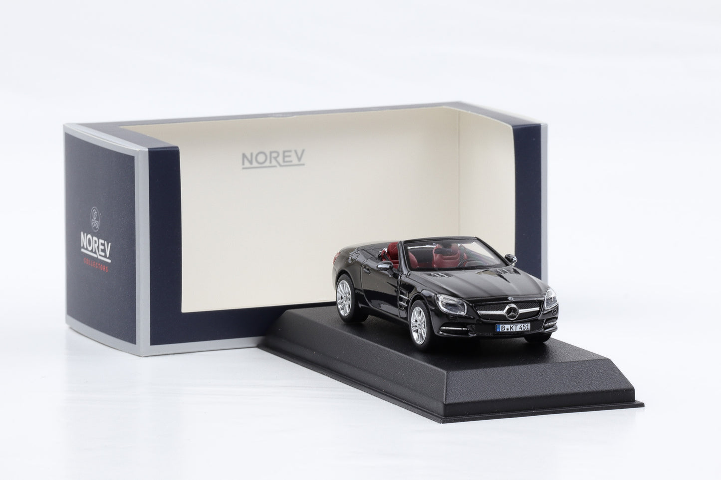 1:43 Norev Mercedes-Benz SL 350 R231 2012 Schwarz mit Hardtop abnehmbar