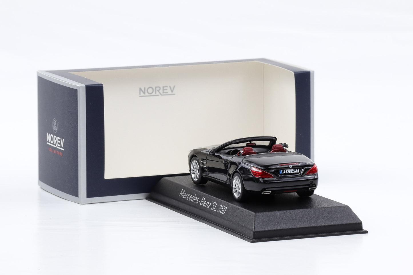 1:43 Norev Mercedes-Benz SL 350 R231 2012 Schwarz mit Hardtop abnehmbar