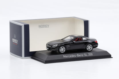 1:43 Norev Mercedes-Benz SL 350 R231 2012 Schwarz mit Hardtop abnehmbar