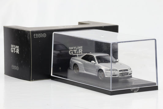 1:43 Ebbro Nissan Skyline GT-R R34 Vspec II silber