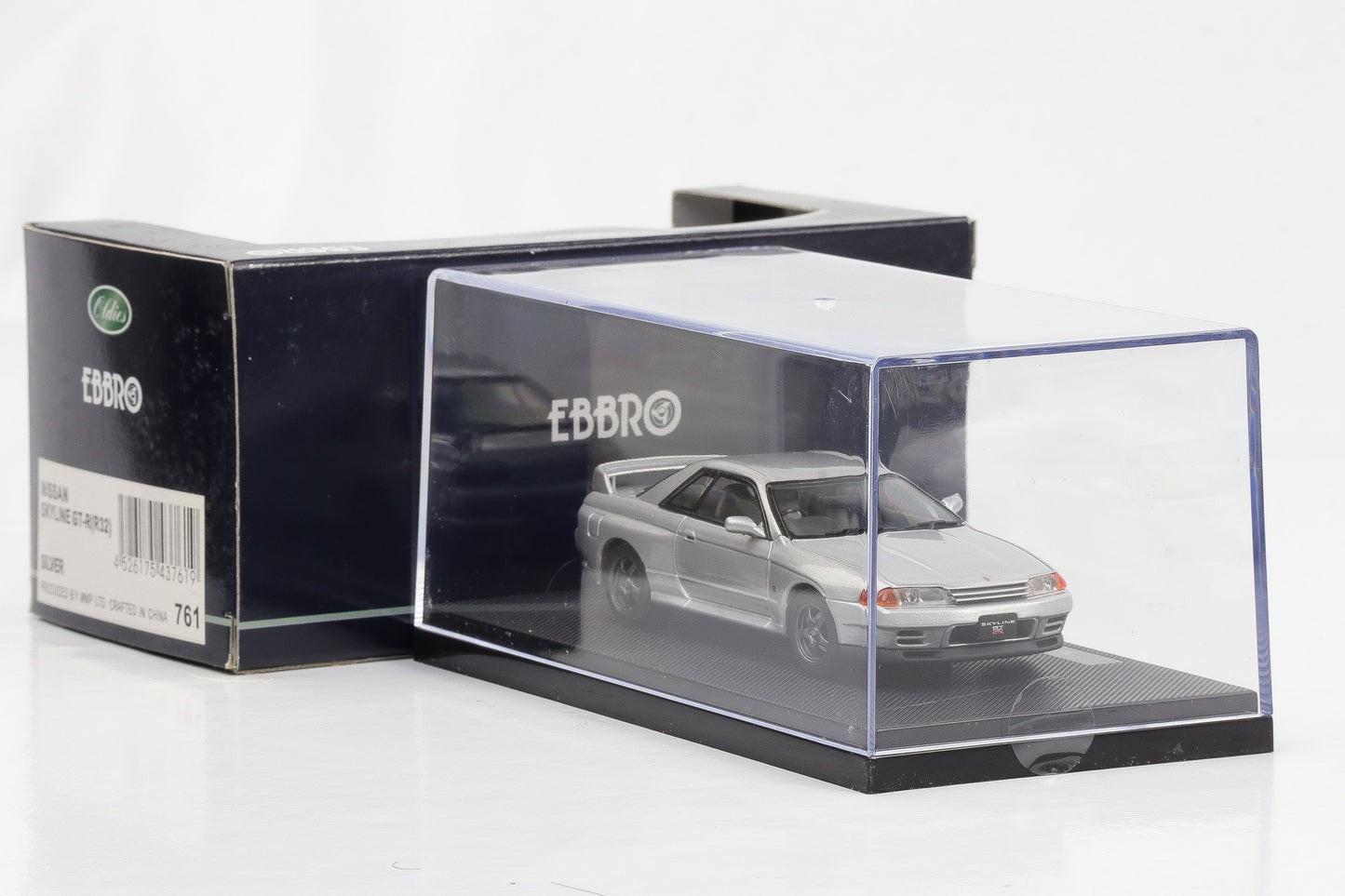 1:43 Ebbro Nissan Skyline GT-R R32 Coupe 1989 silber